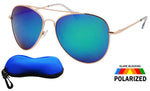 Locs Polarized Aviator Shades/ FREE ZIPPER CASE