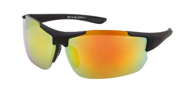 MEN'S SEMI-RIMLESS SPORT SOFT FINISH SUNGLASSES